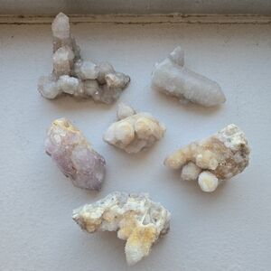 Spirit Quartz Lot | Cactus Amethyst Crystals | 1lb. 3.6oz | Raw Natural 6 pieces